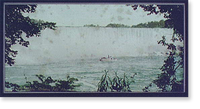 Historic Framed Print, Niagara, Horseshoe Falls from Canada,  17-7/8" x 21-7/8"