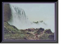 Historic Framed Print, Niagara, American Fall from foot of incline,  17-7/8" x 21-7/8"