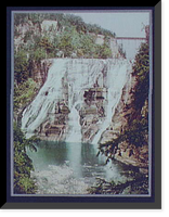 Historic Framed Print, Ithaca Falls - 2,  17-7/8" x 21-7/8"