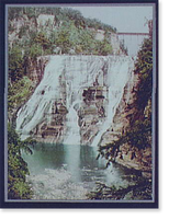 Historic Framed Print, Ithaca Falls - 2,  17-7/8" x 21-7/8"