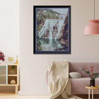 Historic Framed Print, Ithaca Falls - 2,  17-7/8" x 21-7/8"