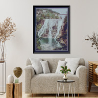 Historic Framed Print, Ithaca Falls - 2,  17-7/8" x 21-7/8"