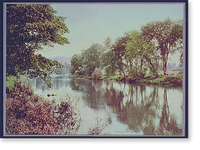 Historic Framed Print, On the Chenango River,  17-7/8" x 21-7/8"