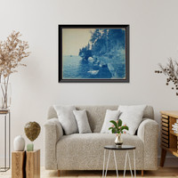 Historic Framed Print, Grand Arch, Apostle Islands, Lake Superior,  17-7/8" x 21-7/8"