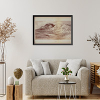 Historic Framed Print, Minerva & Jupiter Terraces, Mammoth Hot Springs - 2,  17-7/8" x 21-7/8"