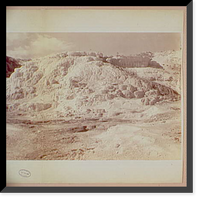 Historic Framed Print, Minerva & Jupiter Terraces, Mammoth Hot Springs - 3,  17-7/8" x 21-7/8"