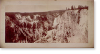 Historic Framed Print, Yellowstone Falls and Canon,  17-7/8" x 21-7/8"