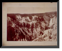 Historic Framed Print, Yellowstone Falls and Canon - 2,  17-7/8" x 21-7/8"