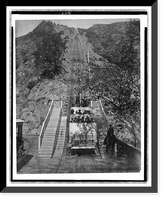 Historic Framed Print, Mt. Lowe Railway, cable incline,  17-7/8" x 21-7/8"