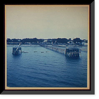 Historic Framed Print, Shore Line at Bay St. Louis, Miss. - 2,  17-7/8" x 21-7/8"