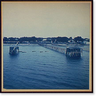 Historic Framed Print, Shore Line at Bay St. Louis, Miss. - 2,  17-7/8" x 21-7/8"