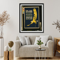 Historic Framed Print, For our aviators. Send us something to melt or sell - gold silver plate. F  Carey Print NY.,  17-7/8" x 21-7/8"