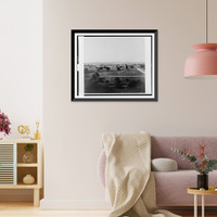 Historic Framed Print, Gettysburg Battle Field,  17-7/8" x 21-7/8"