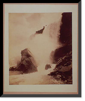 Historic Framed Print, The American Falls from below Cave of the Winds,  17-7/8" x 21-7/8"