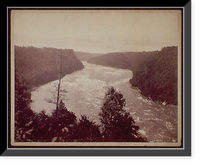 Historic Framed Print, The Rapids of Niagara, Lewiston Branch, N.Y. Central Ry.,  17-7/8" x 21-7/8"