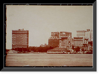 Historic Framed Print, [New York City skyline] - 3,  17-7/8" x 21-7/8"