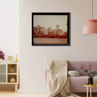 Historic Framed Print, [New York City skyline] - 6,  17-7/8" x 21-7/8"