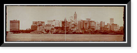 Historic Framed Print, [New York City skyline] - 7,  17-7/8" x 21-7/8"