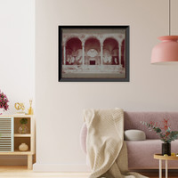 Historic Framed Print, Chavanne's Muses welcoming the genius of enlightenment, Boston Library - 2,  17-7/8" x 21-7/8"