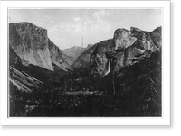 Historic Framed Print, Yosemite Valley from Artists' Point, Calif.,  17-7/8" x 21-7/8"