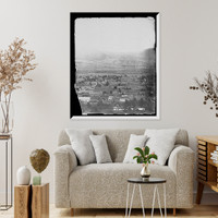 Historic Framed Print, Popocatapetl [i.e. Popocatepetl] and Ixtacchihuatl [i.e. Iztaccihuatl from Amecameca, Mexico - 4,  17-7/8" x 21-7/8"