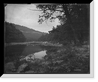 Historic Framed Print, Cheat River, water level,  17-7/8" x 21-7/8"