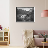 Historic Framed Print, Ohio Pyle, Pittsburg Division,  17-7/8" x 21-7/8"