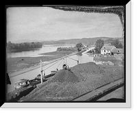 Historic Framed Print, Up the Potomac, Williamsport,  17-7/8" x 21-7/8"
