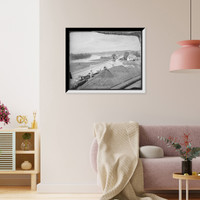 Historic Framed Print, Up the Potomac, Williamsport,  17-7/8" x 21-7/8"
