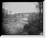 Gunpowder Bridge, Maryland, Antique Print