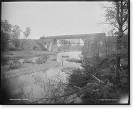 Gunpowder Bridge, Maryland, Antique Print