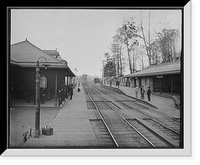 Historic Framed Print, Jenkintown Junction, Penn.,  17-7/8" x 21-7/8"