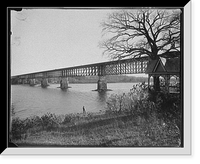 Delaware crossing, Penn. side, Penn, Antique Print