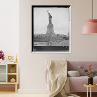 Historic Framed Print, Bartholde's [Bartholdi's] Statue of Liberty,  17-7/8" x 21-7/8"