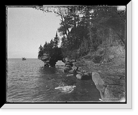 Historic Framed Print, Grand Arch, Apostle Islands, Lake Superior - 3,  17-7/8" x 21-7/8"