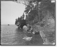Historic Framed Print, Grand Arch, Apostle Islands, Lake Superior - 3,  17-7/8" x 21-7/8"