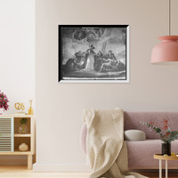 Arts and science, canopy of the rotunda, Historic Print