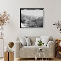 Historic Framed Print, Horseshoe Curve, up Jacob's [i.e., Jack's] Mountain, Penna.,  17-7/8" x 21-7/8"