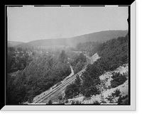 Historic Framed Print, Horseshoe Curve, up Jacob's [i.e., Jack's] Mountain, Penna. - 2,  17-7/8" x 21-7/8"