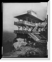 Historic Framed Print, Looking north from High Rock, near Pen Mar Park - 4,  17-7/8" x 21-7/8"