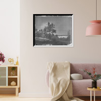 Historic Framed Print, Mansion and grounds, Mount Vernon, Va. - 2,  17-7/8" x 21-7/8"