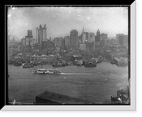 Historic Framed Print, New York skyline - 25,  17-7/8" x 21-7/8"