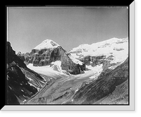 Historic Framed Print, Mt. Lefroy and Victoria Glacier, Lake Louise and vicinity,  17-7/8" x 21-7/8"