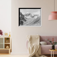 Historic Framed Print, Mt. Lefroy and Victoria Glacier, Lake Louise and vicinity - 2,  17-7/8" x 21-7/8" Historic Framed Print, Mt. Lefroy and Victoria Glacier, Lake Louise and vicinity - 2,  17-7/8" x 21-7/8"