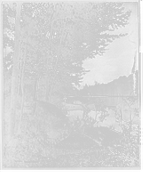 Historic Framed Print, Old mill at Bartletts Carry, Round Lake, Adirondack Mountains,  17-7/8" x 21-7/8"