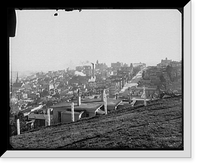 Historic Framed Print, [San Francisco, view toward Nob Hill, from Russian Hill],  17-7/8" x 21-7/8"