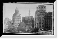 Historic Framed Print, Newspaper Row, New York - 3,  17-7/8" x 21-7/8"