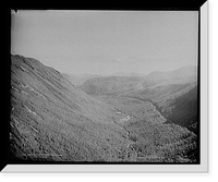 Historic Framed Print, Crawford Notch from Mt. Willard, White Mountains - 2,  17-7/8" x 21-7/8"