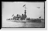 U.S.S. Massachusetts - 20, Vintage Poster