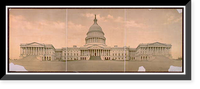 Historic Framed Print, The Capitol at Washington - 13,  17-7/8" x 21-7/8"